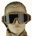 GP-GL003 No-fog Military Tactical Goggles w/3 Lens