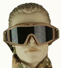 GP-GL003 No-fog Military Tactical Goggles w/3 Lens