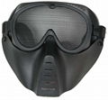 GP-MS005 Airsoft Face Guard Mesh Tactical Mask Goggles OD