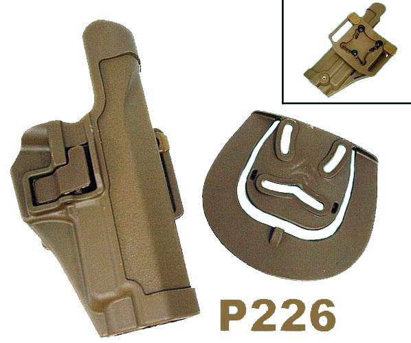 Q.R. SIG P220/P226 Pistol Paddle & Belt Holster 