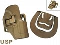 Q.R. H&K USP Compact Pistol Paddle Belt Holster  