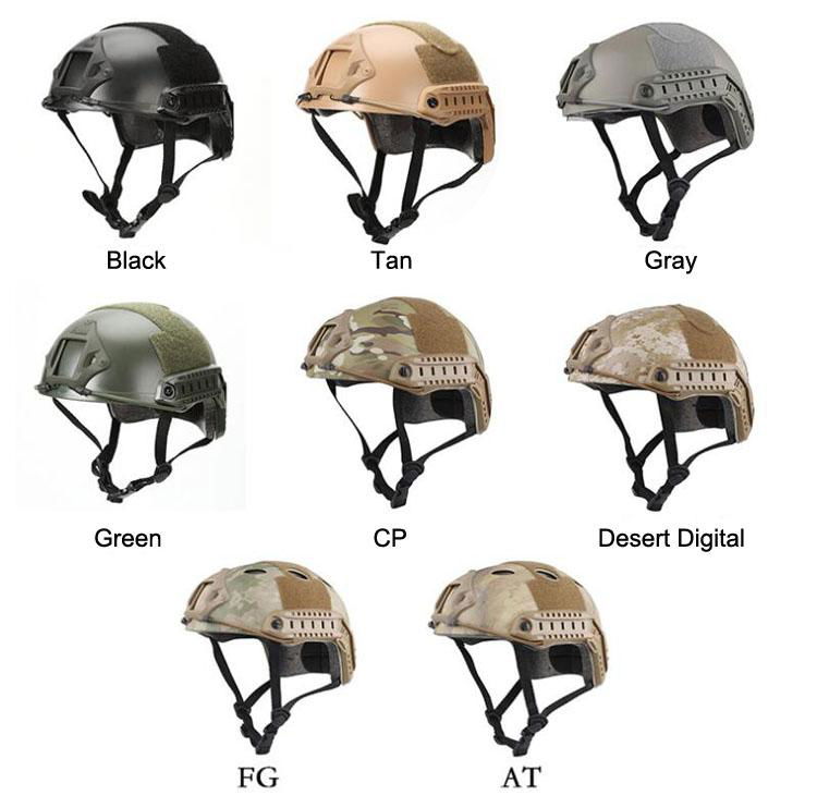 GP-MH003 IBH Helmet with NVG Goggle Mount & Side Rails  5