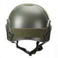 Casco ibh con soporte de gafas nvg y barra lateral