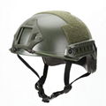 Casco ibh con soporte de gafas nvg y barra lateral