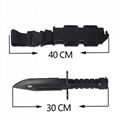 Cuchillo estilo dummy negro