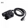 GP-U94 Z-Tac U94 Headset Cable & PTT (Kenwood,MOT,ICOM,Yaesu)