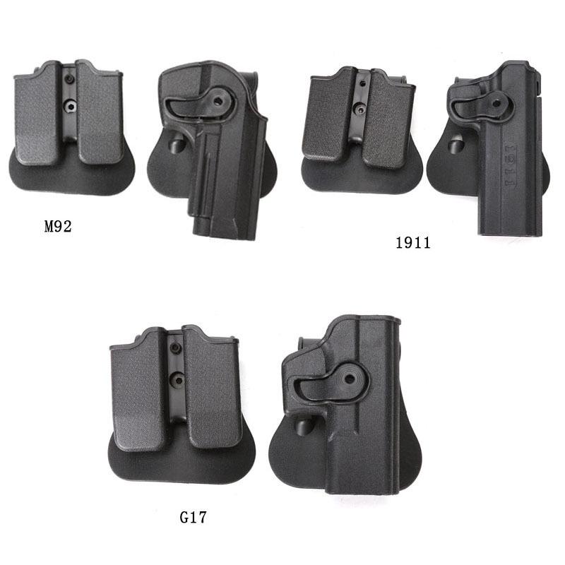 M92 / G17 / 1911 quick pull tactical holster adjustable rotary holster