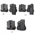 M92 / G17 / 1911 quick pull tactical holster adjustable rotary holster 1