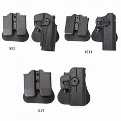 M92 / G17 / 1911 quick pull tactical holster adjustable rotary holster