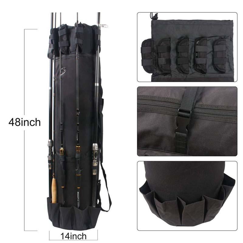 New Fishing Rod Strap Storage Bag Outdoor Portable Fishing Bag 5