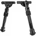 GP-0151 Universal Bipod,Split tripod 360 degree rotating bracket 6-9 inch bipod