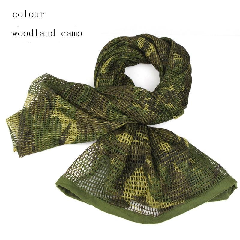 GP-S002 Ghillie Camouflage Scarf,Field jungle camouflage large hole scarf 2