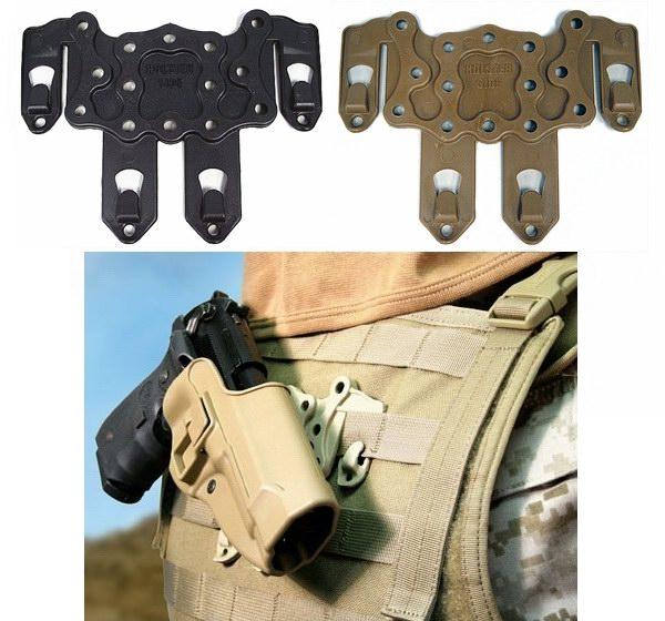 Q.R. MOLLE Holster Adaptor Platform (BK / Tan)