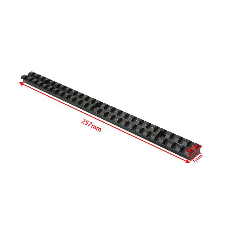 GP-0168 25 Slots and 257mm Length 20mm Mount Picatinny Rail of Aluminum Alloy 2