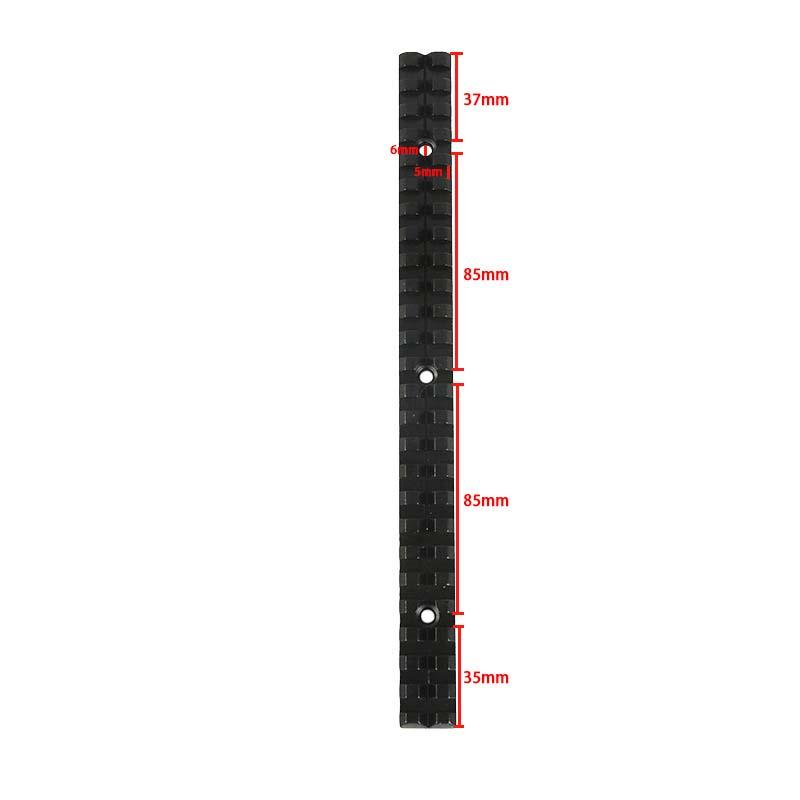 GP-0168 25 Slots and 257mm Length 20mm Mount Picatinny Rail of Aluminum Alloy 3