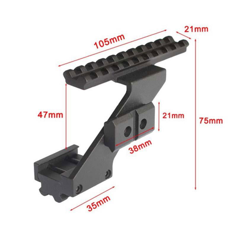 Glock G17 G18 1911 Glock Rail guide, Grock bracket for elevated guide rail 2