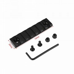  7 Slots and 75mm Length 20mm Mount Picatinny Rail of Aluminum Alloy