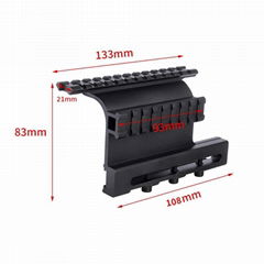 GP-0051 AK Side Mount with Top and Side Rails