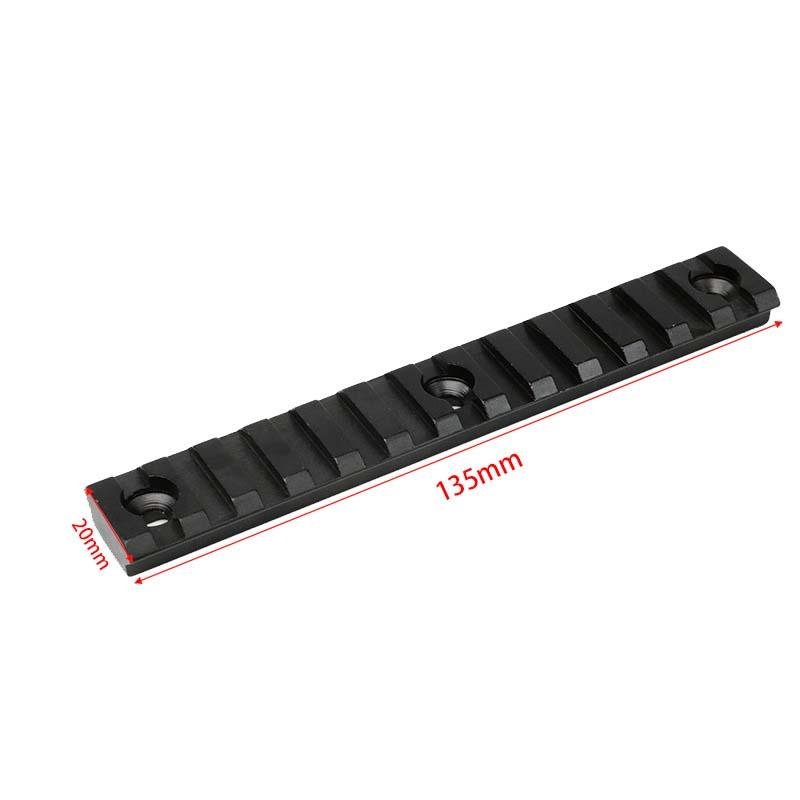 13 Slots and 133mm Length 20mm Mount Picatinny Rail of Aluminum Alloy 2