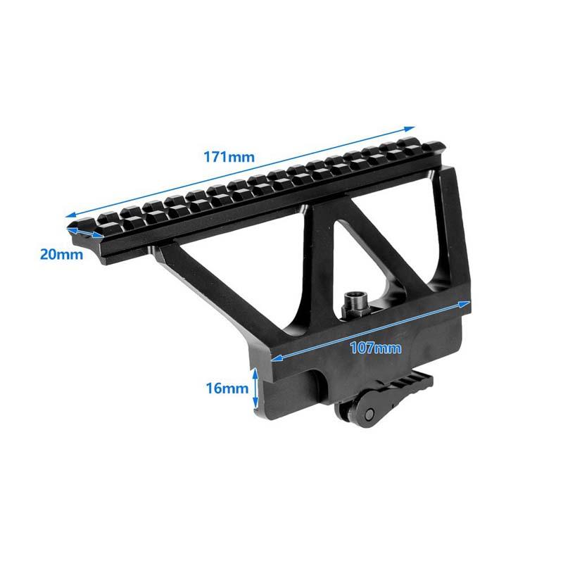 AK105 AK rail aluminum alloy 20mm rail quick release AK rail sight base 2