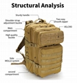 45L Molle Hunting Pack,USMC FILBE Assault Pack