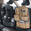 Car seat backrest storage rack, MOLLE