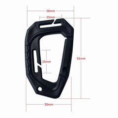 GP-S010 Multi functional buckle,Tactical D-type mountain buckle
