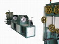 Horizontal wire wrapping machine