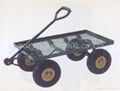 TOOLS STEEL GARDEN WAGON MESH CART