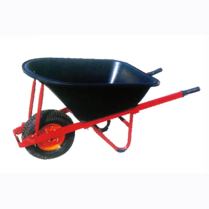 SQUARE STEEL HANDLE 7CBF PP TRAY WHEELBARROW WB8612A