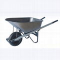 GARDEN TOOLS HEAVY DUTY 90L STEEL WHEELBARROW WB6024 WITH RUBBER WHEEL