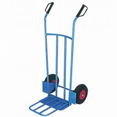 GARDEN TOOLS 200KG FOLDING PLATE HAND TROLLEY HT1893 with Rubber Air Wheel