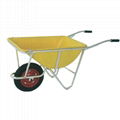 ALUM FRAME WHEELBARROW WB3503AL WITH RUBBER WHEEL