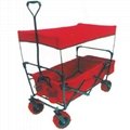 GARDENING FOLDING WAGON WITH TENT AND PU