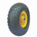 PU FOAM WHEEL 3.50-4" WITH  STEEL RIM 1