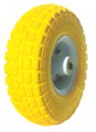 PU FOAM WHEEL 3.50-4" WITH  STEEL RIM 2