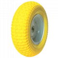 PU FOAM WHEEL 5.00-6" WITH STEEL RIM 1