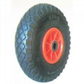 PU FOAM WHEEL 3.00-4INCH PLASTIC RIM 1