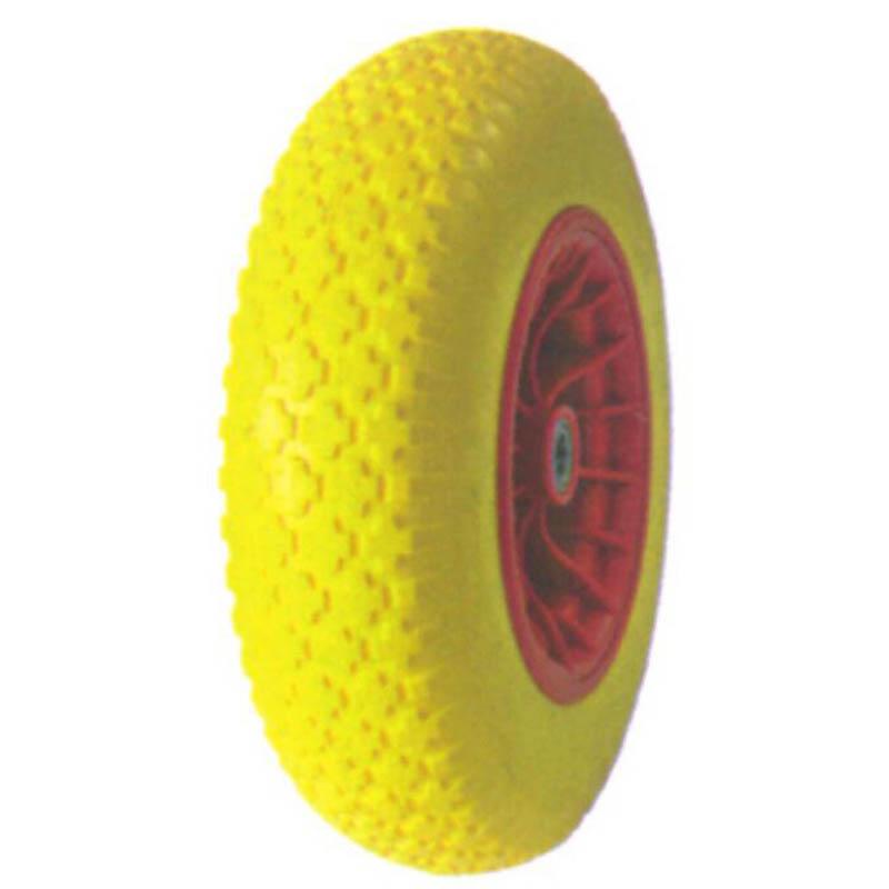 PU FOAM WHEEL 4.00-8 INCH WITH PLASTIC RIM