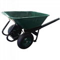 GARDEN TOOLS HEAVY DUTY 10CBF WHEELBARROW WB1500 WITH TWO RUBBER AIR WHEEL