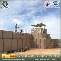 protective barriers military camp base hesco perimeter wall