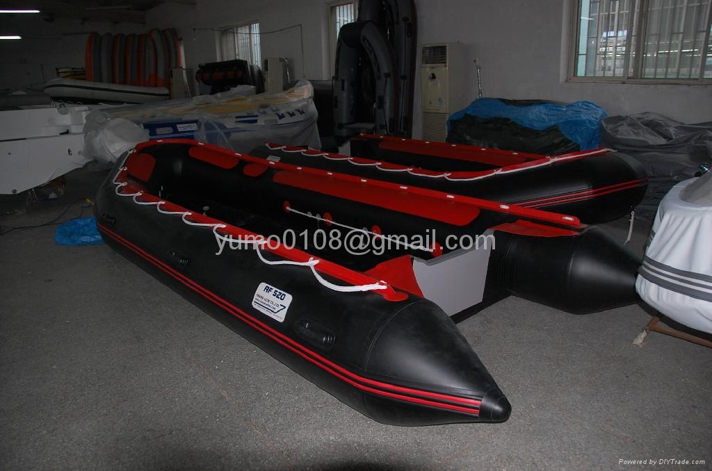 470cm inflatable sport boat tender with aluminum floor 2