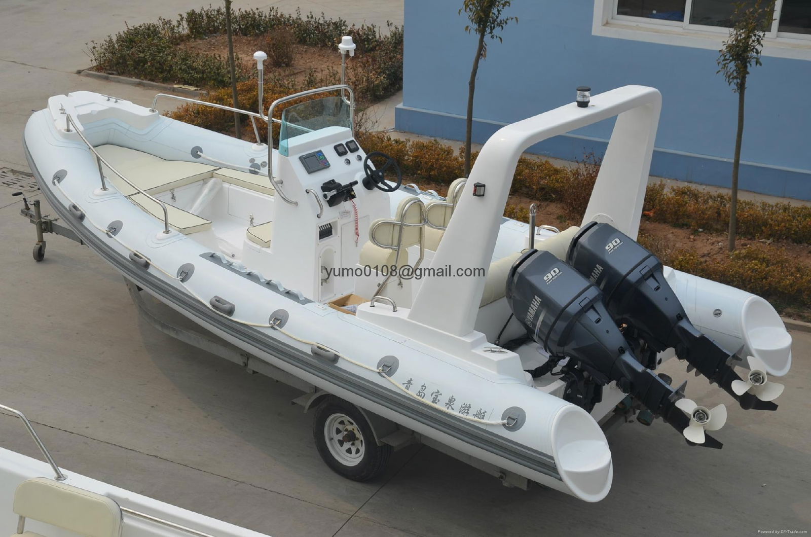 6.8 meter rigid inflatable speed fishing boat 4