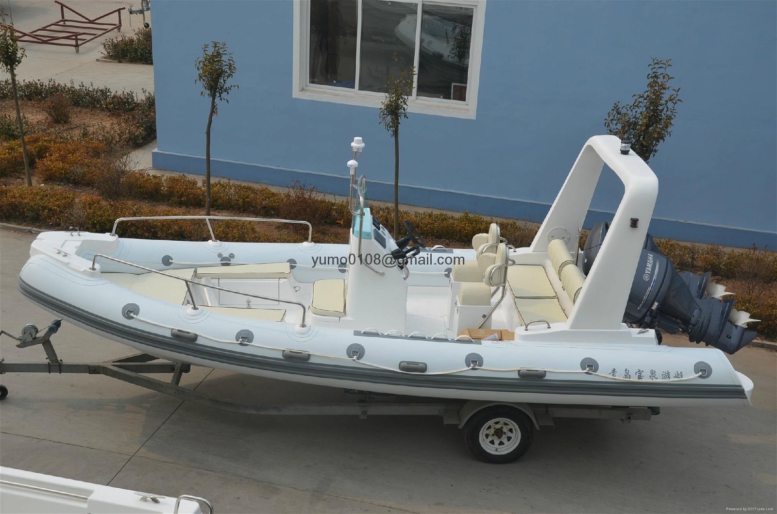 6.8 meter rigid inflatable speed fishing boat 5