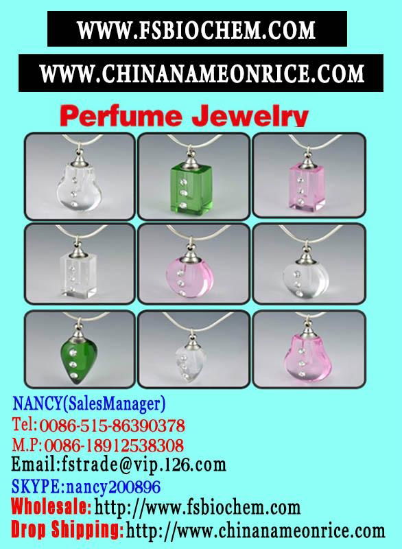 name on rice crystal vials pendants