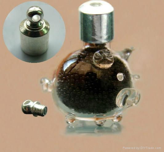 Glass Perfume Bottle Pendant Necklace 5
