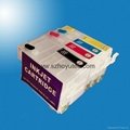 T2521 T2522 T2523 T2524 Empty Refillable Ink Cartridge With Chip For Epson WorkF