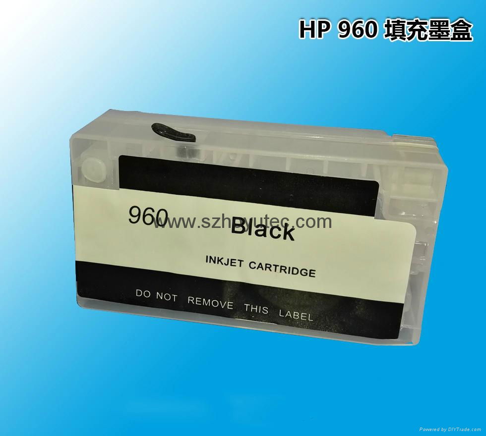 Empty cartridge for HP 960 refill cartridge with Auto Reset chip