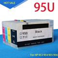 Refillable Ink Cartridges compatible for HP 954 954xl For HP OfficeJet Pro 7740 
