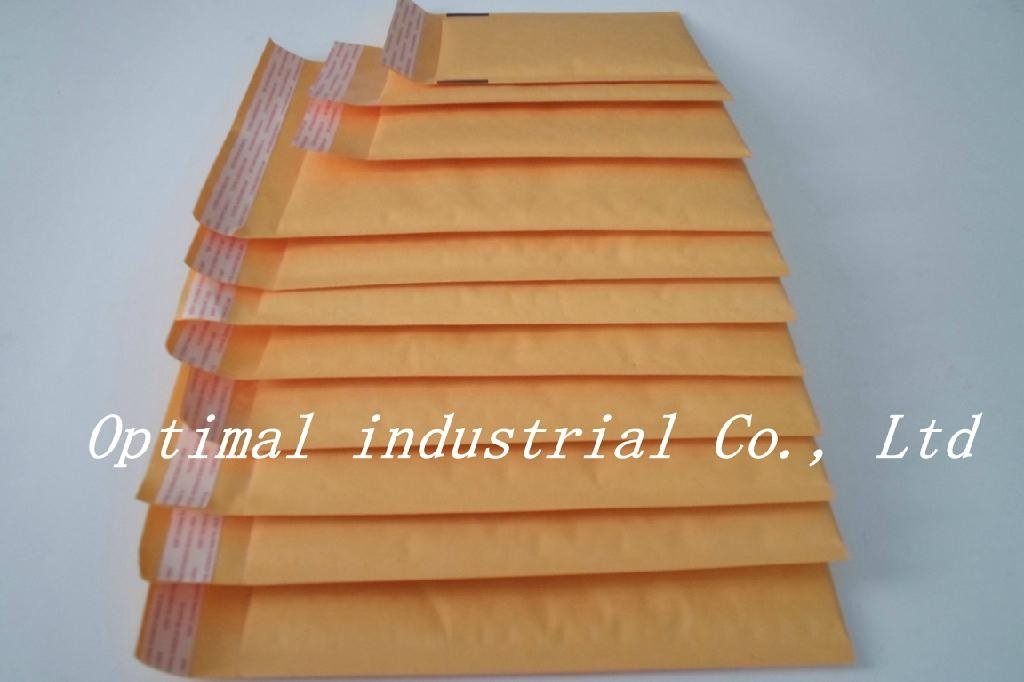  Self Adhensive Hot Yellow Kraft Bubble Envelope with Bubble Lining  2